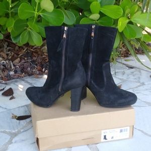 UGG suede heeled boots